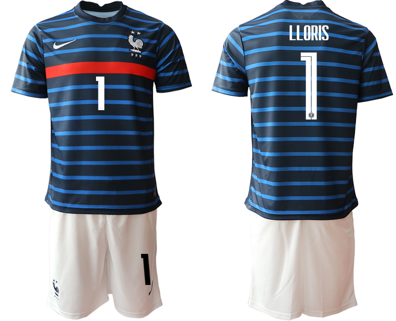 Men 2021 France home #1 soccer jerseys